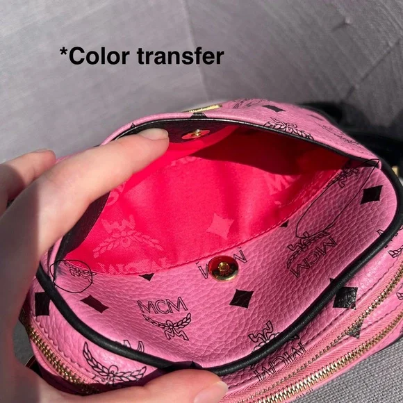 MCM Visetos Pink Crossbody Bag - Picture 7 of 14